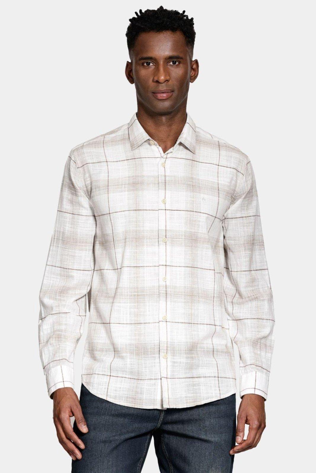 Camisa Aramis Manga Longa Regular Algodão Xadrez