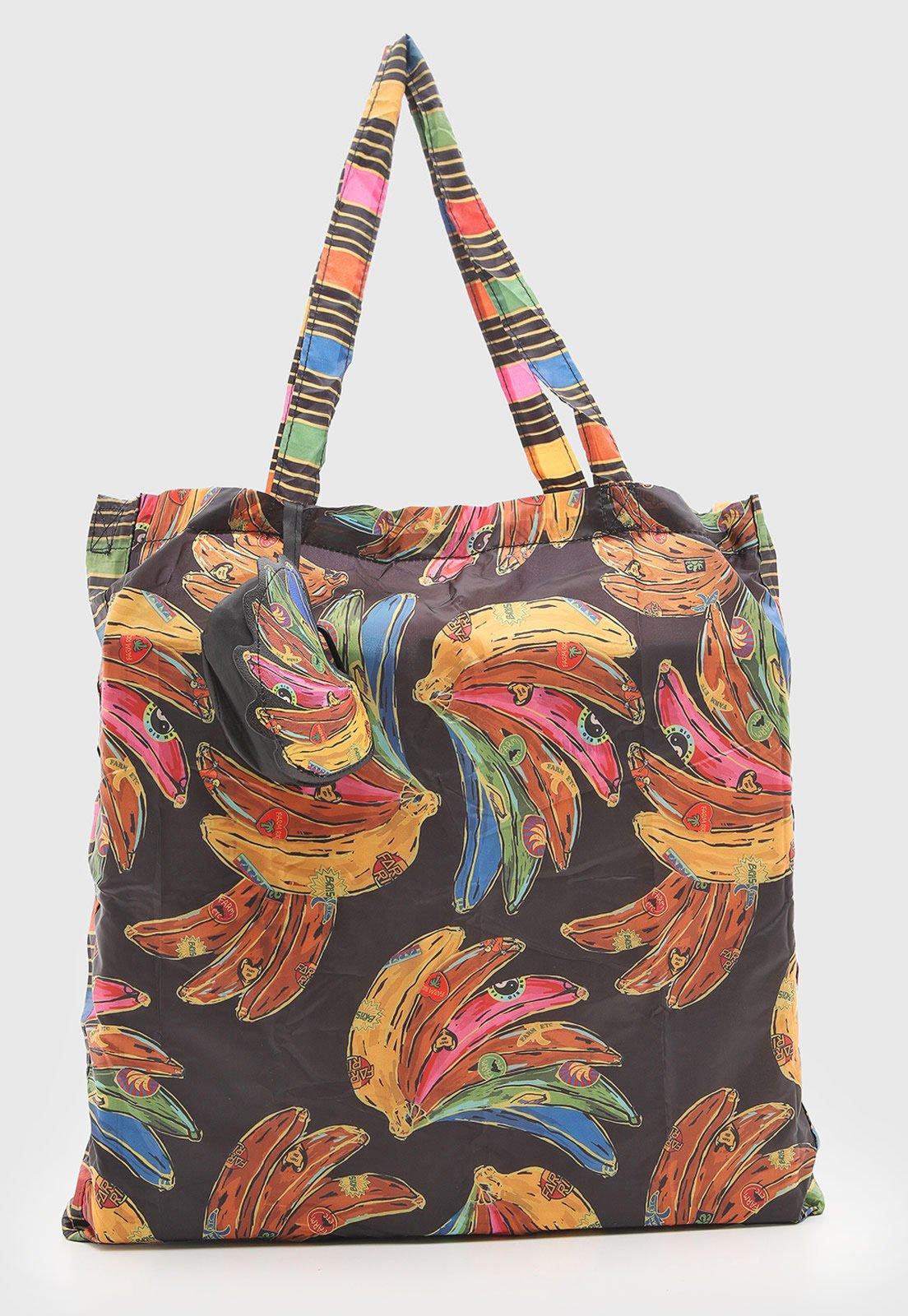 Bolsa FARM Me Leva Banana Patch Marrom
