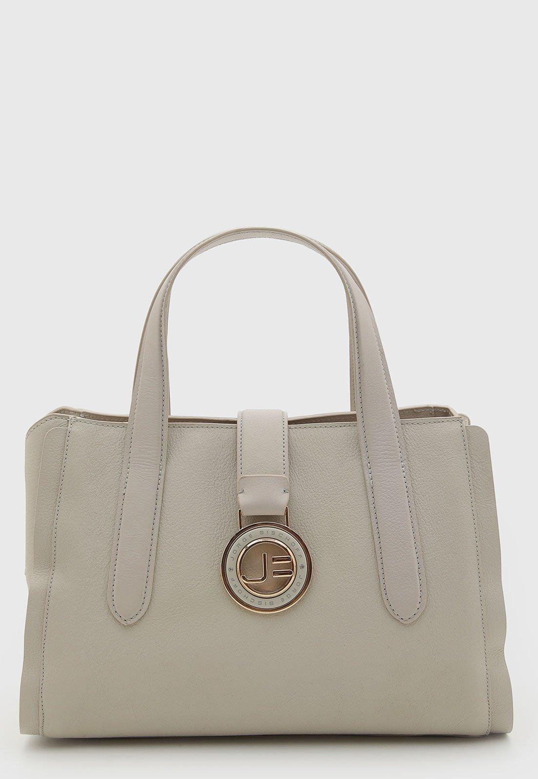 Bolsa Feminina Jorge Bischoff Estruturada Bege