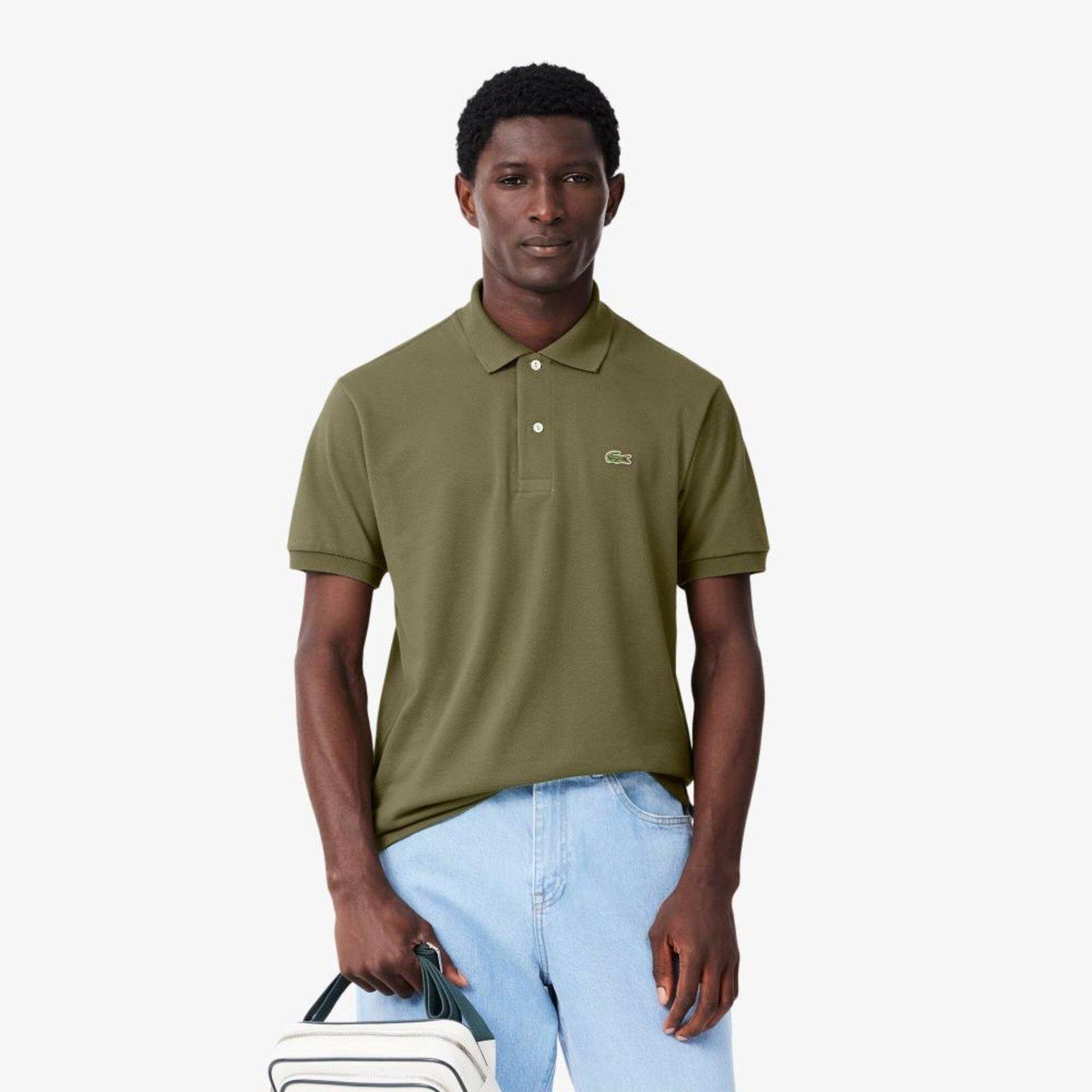 Polo Lacoste Clássico Fit L.12.12 em Piqué Original Verde