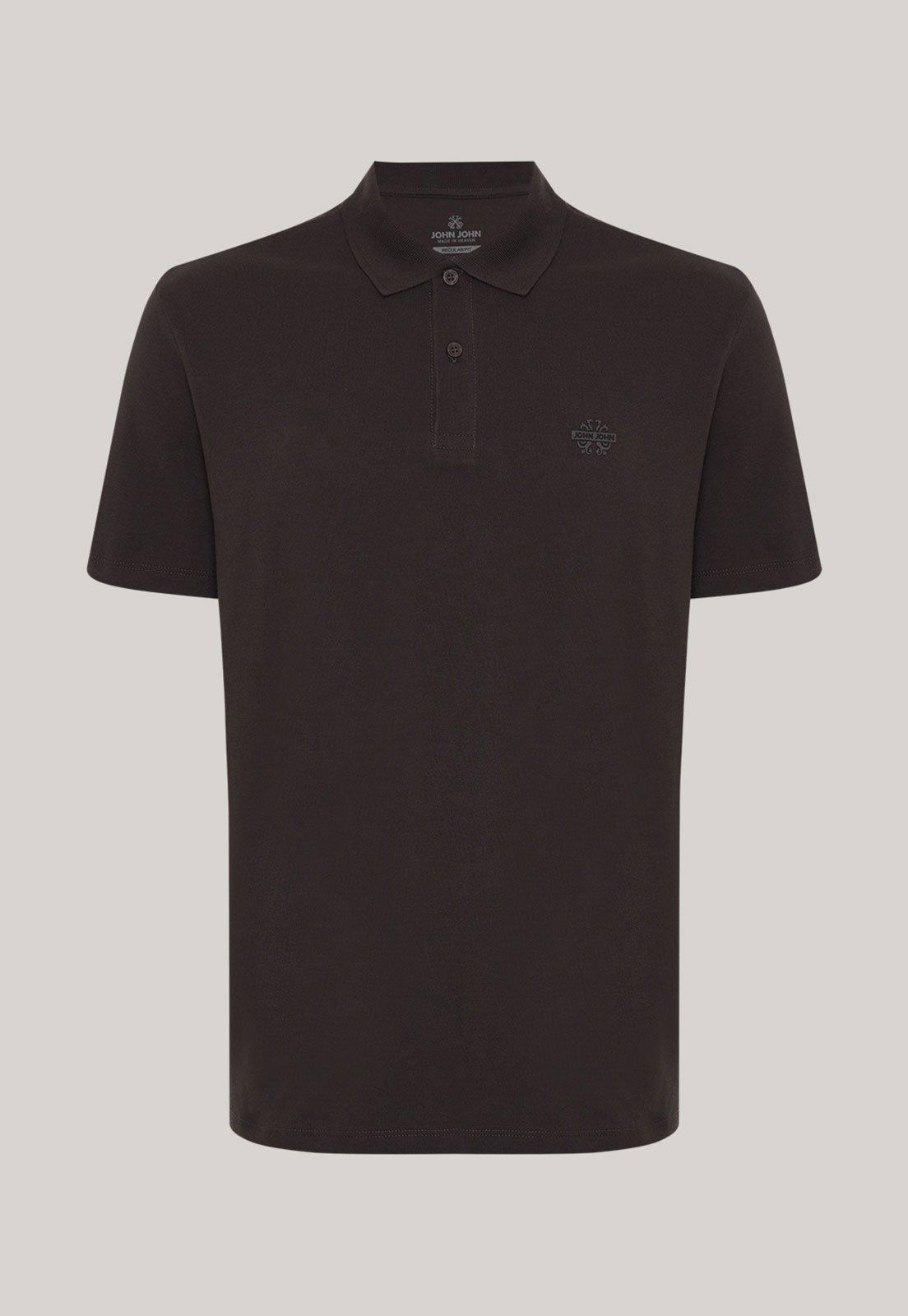 Polo Masculina John John Clássica Marrom