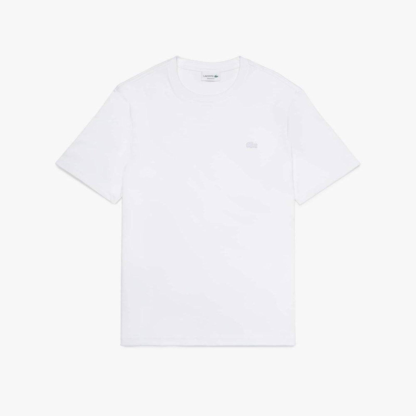 Camiseta entrelaçada de algodão Branco