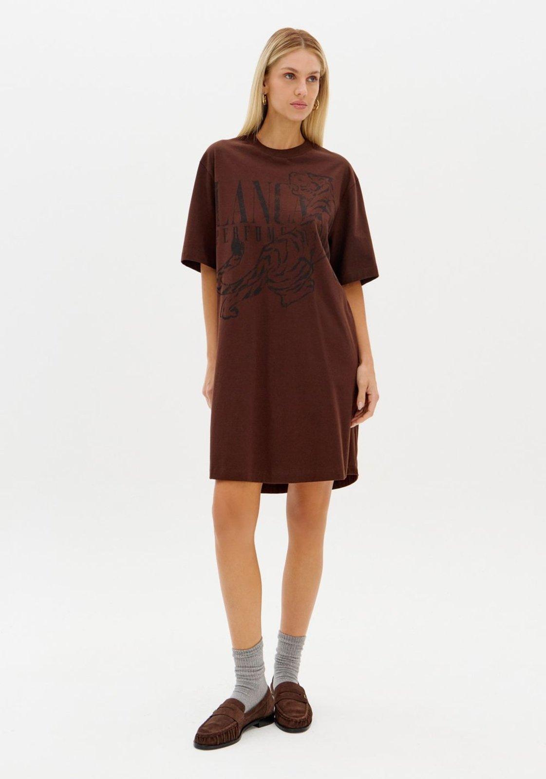 Vestido T-dress Com Estampa Lança Perfume