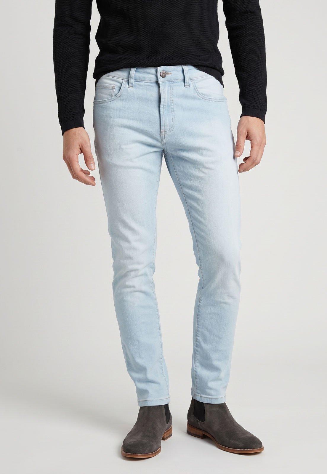 Calça Masculina Jeans John John Reta Azul Claro