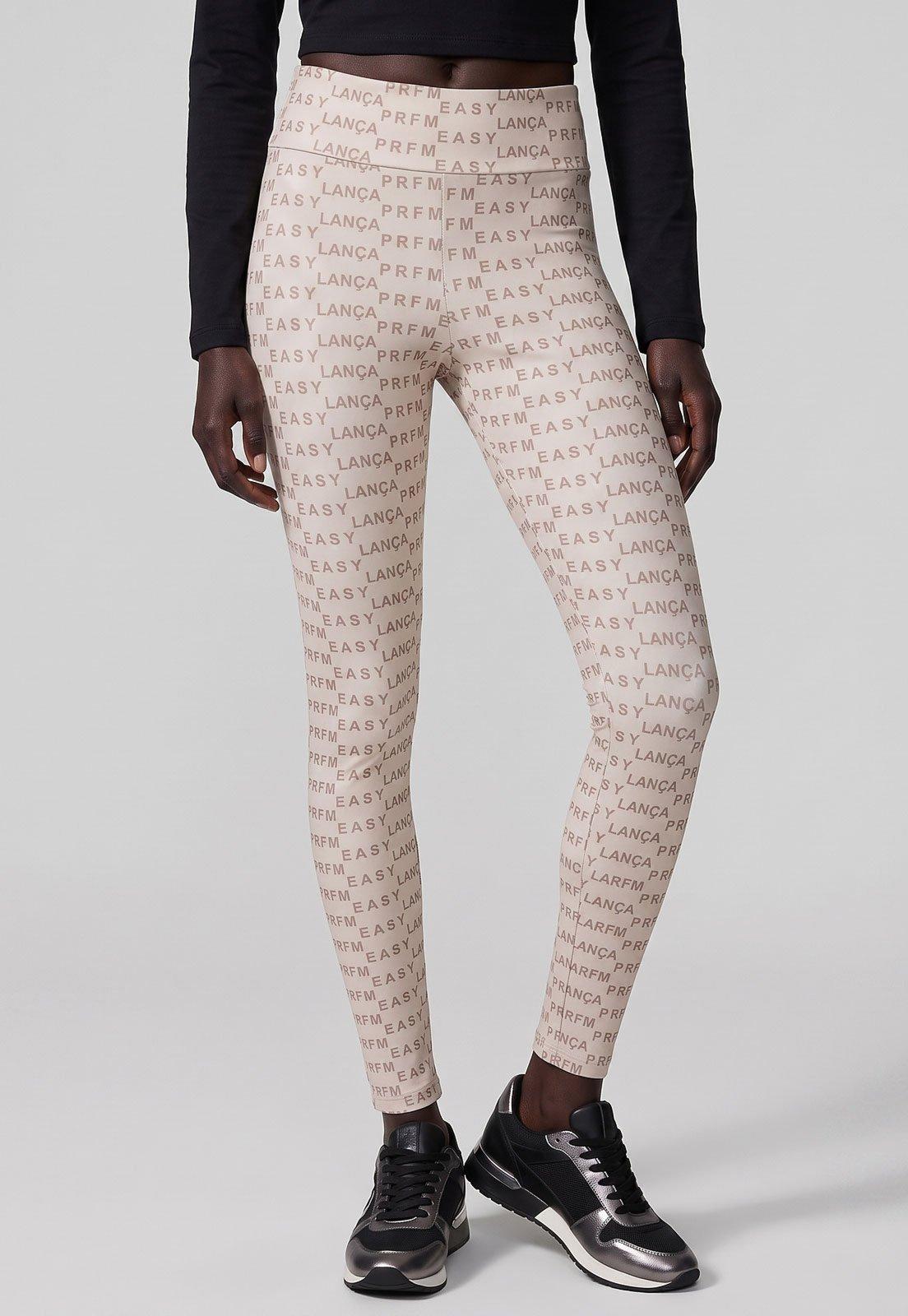 Calça Feminina Lança Perfume Estampada Off-White