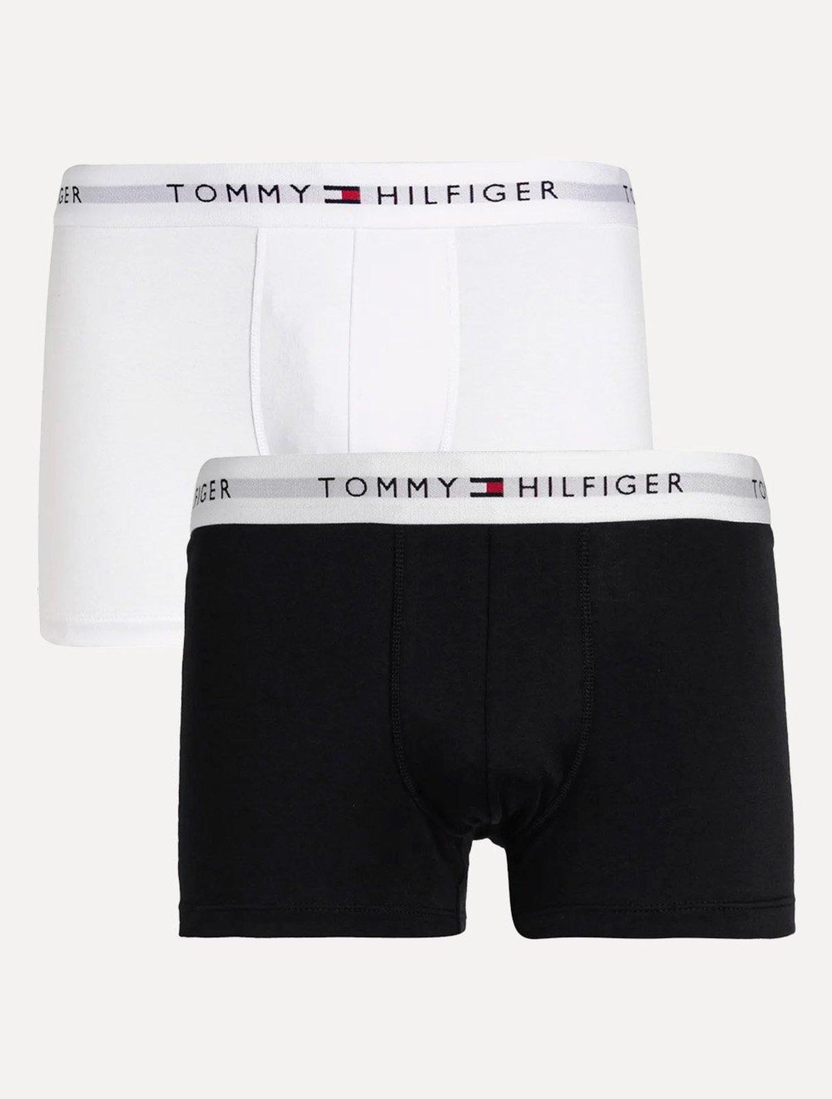 Cueca Tommy Hilfiger Cotton Stretch Boxer Trunk Marinho/Branca Pack