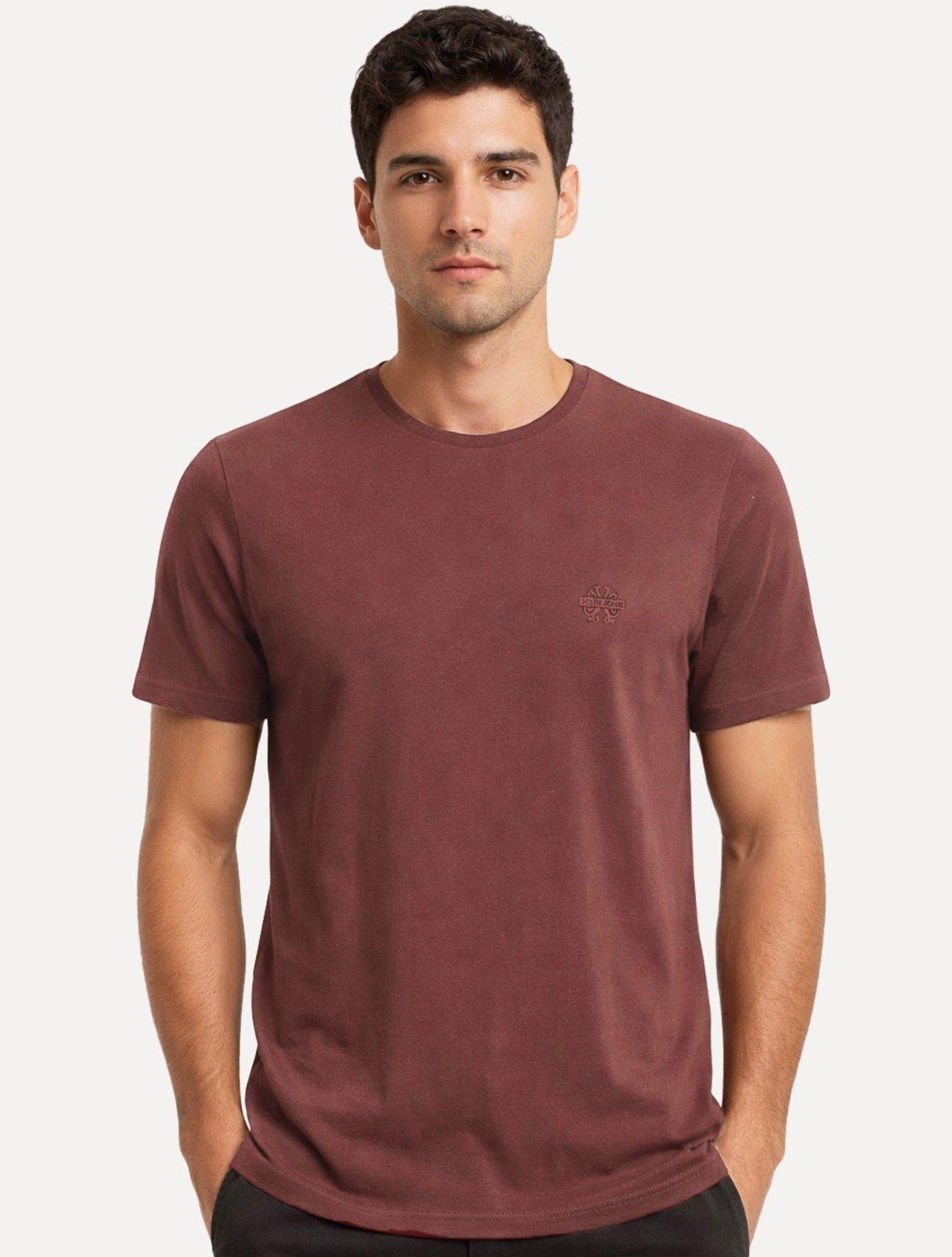 Camiseta John John Masculina Regular Fit Light Transfer Vinho