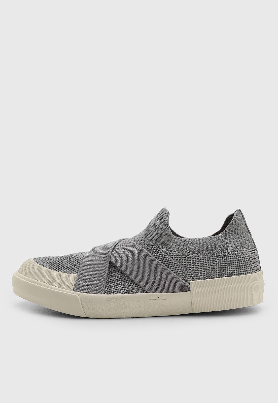 Tênis Feminino Colcci Faixas Cruzadas Cinza