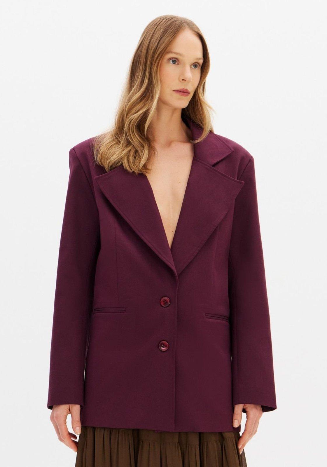 Blazer Regular Alongado Manga Longa Lança Perfume