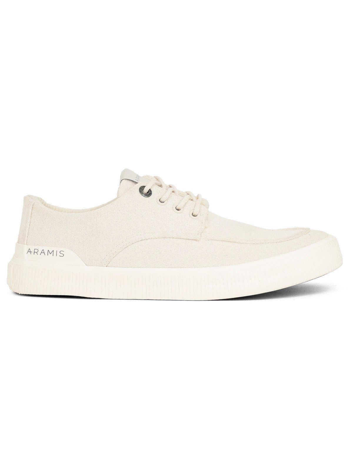 Tênis Masculino Aramis Casual Easy Sky Costurado Confortável com Cadarço Flexível Bege Areia