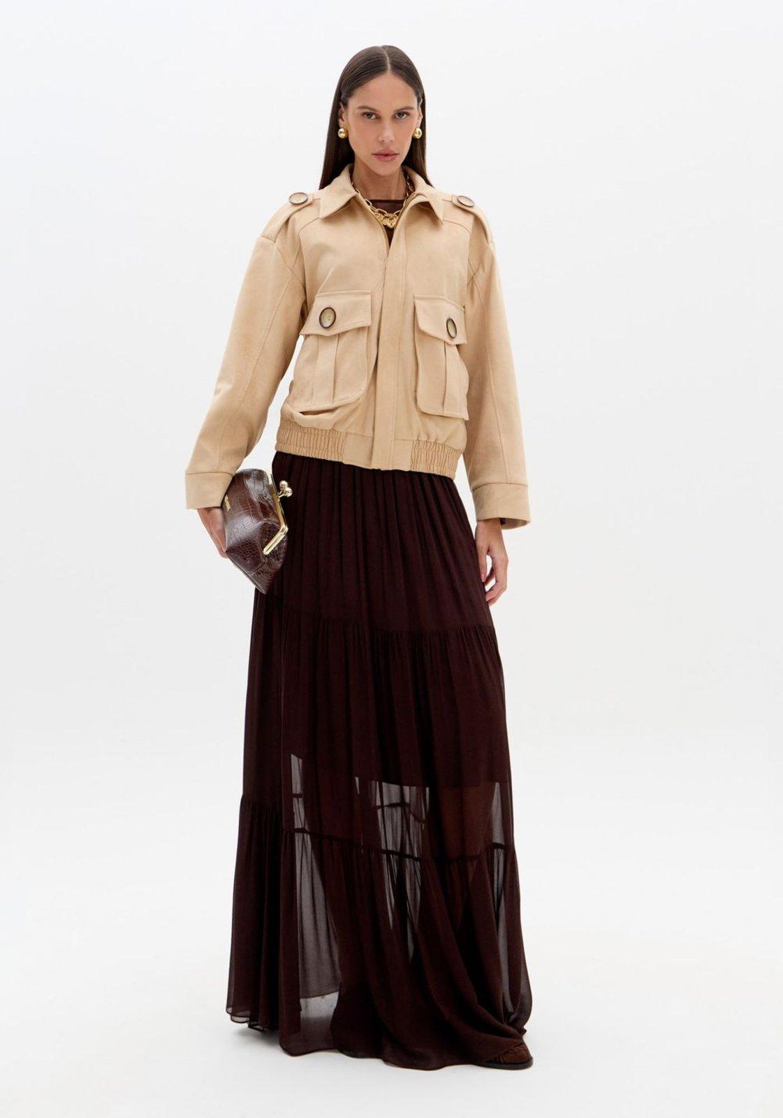 Jaqueta Bomber Com Bolsos Lança Perfume