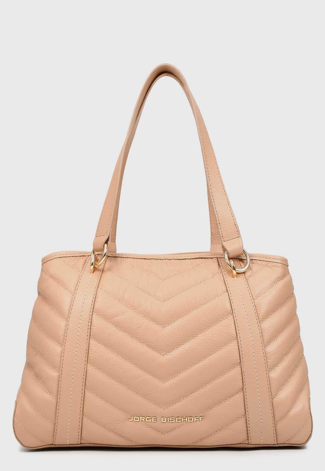 Bolsa Feminina Jorge Bischoff Couro Nude