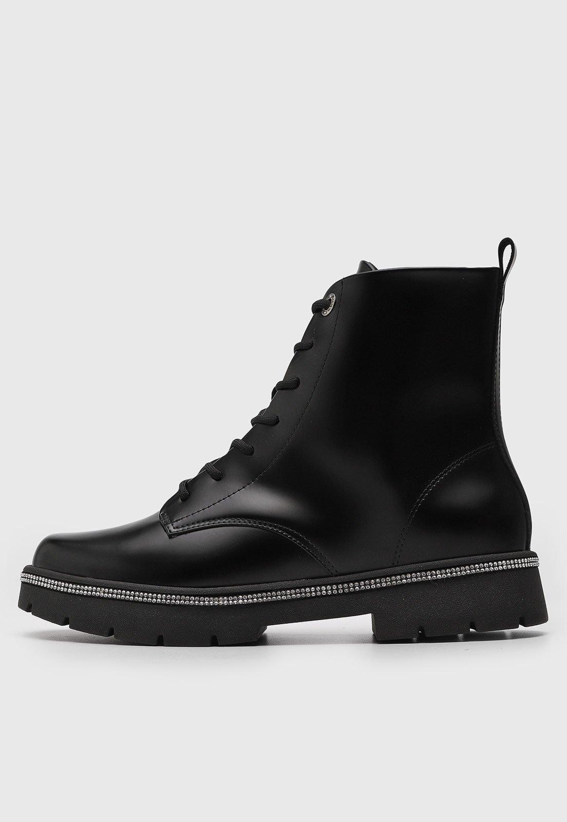 Bota Feminina Vizzano Cano Baixo Preta