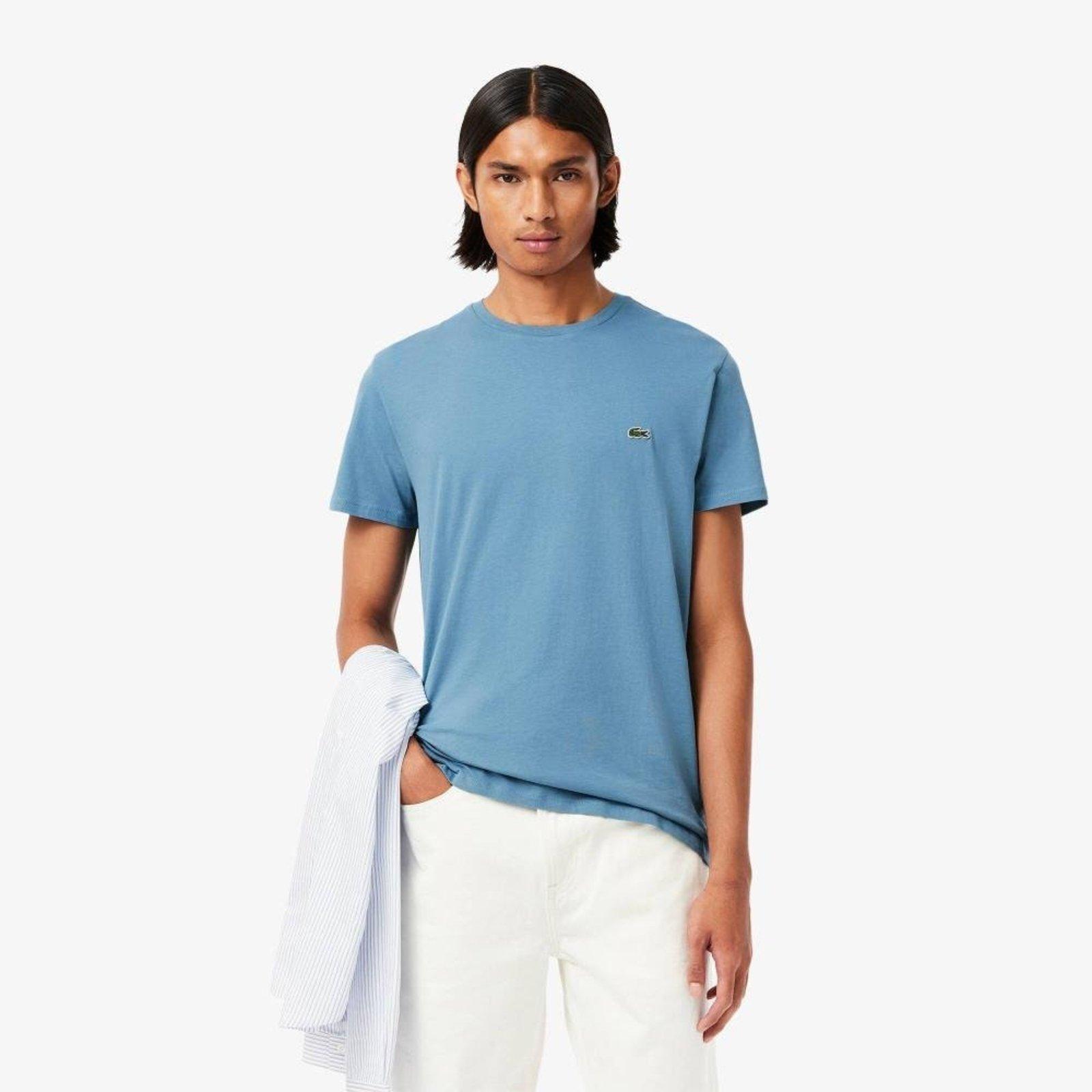 Camiseta Lacoste de Algodão Pima Azul