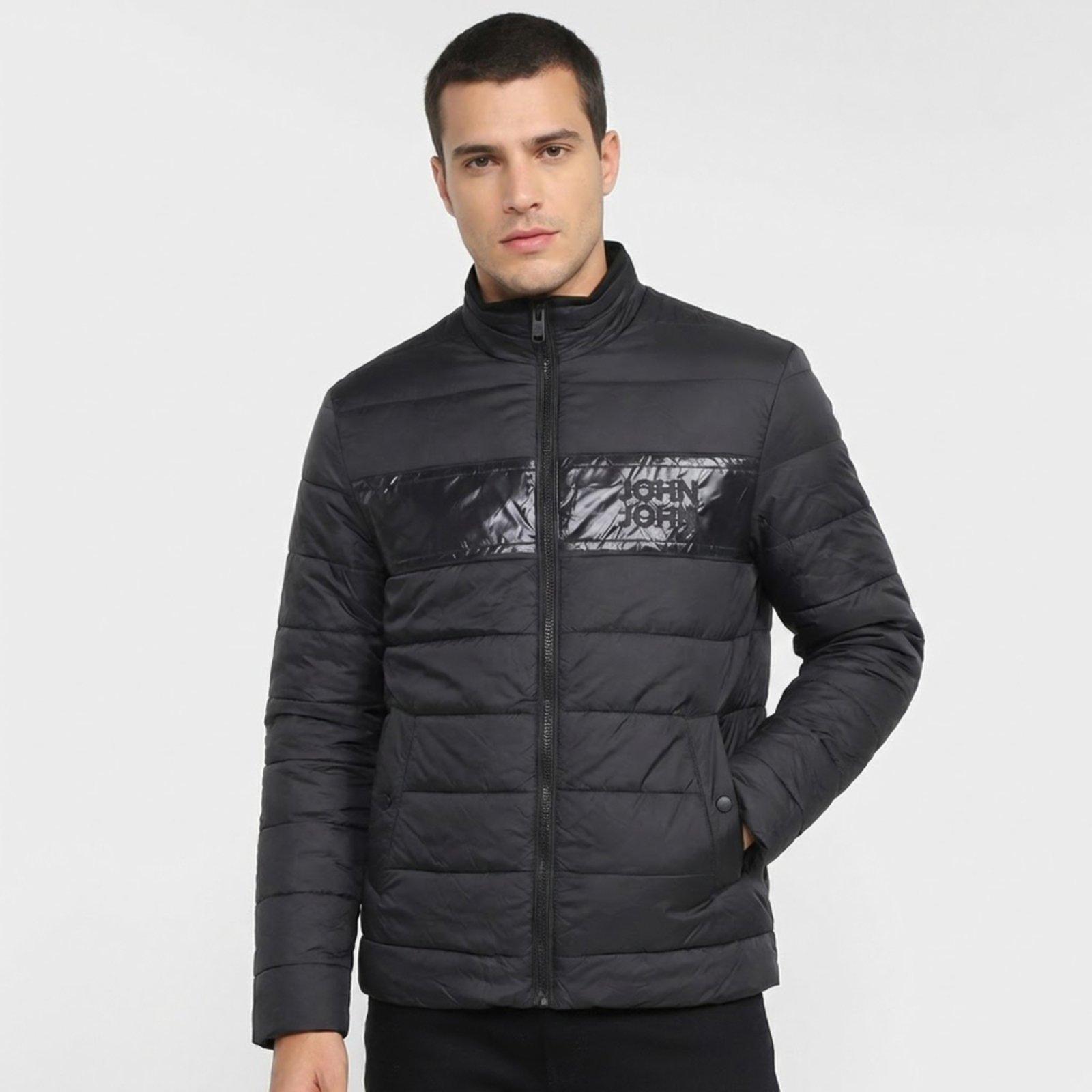 Jaqueta John John Sidney Black Ou26 Preto Masculino