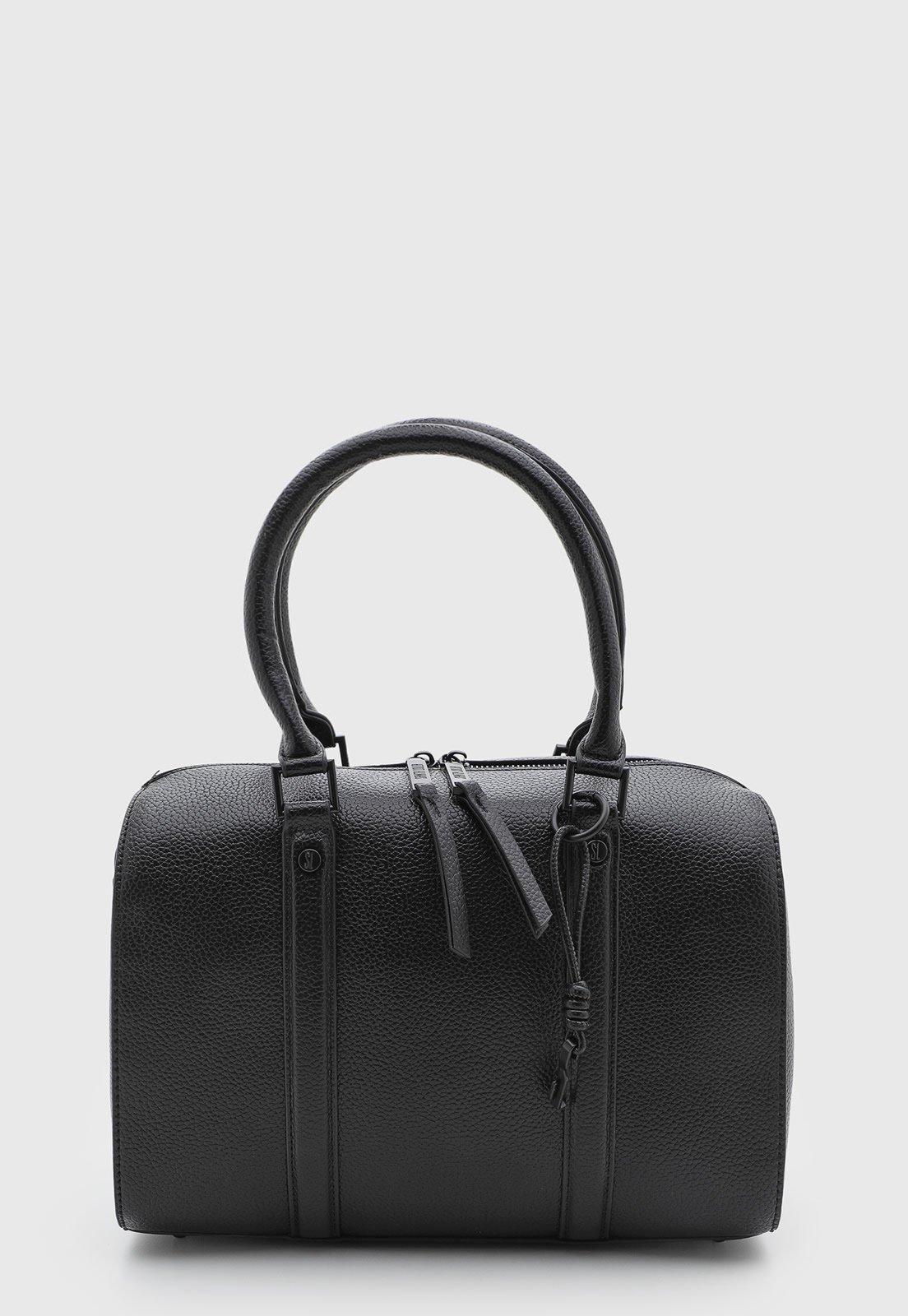 Bolsa Feminina Santa Lolla Grande Texturizada Preta