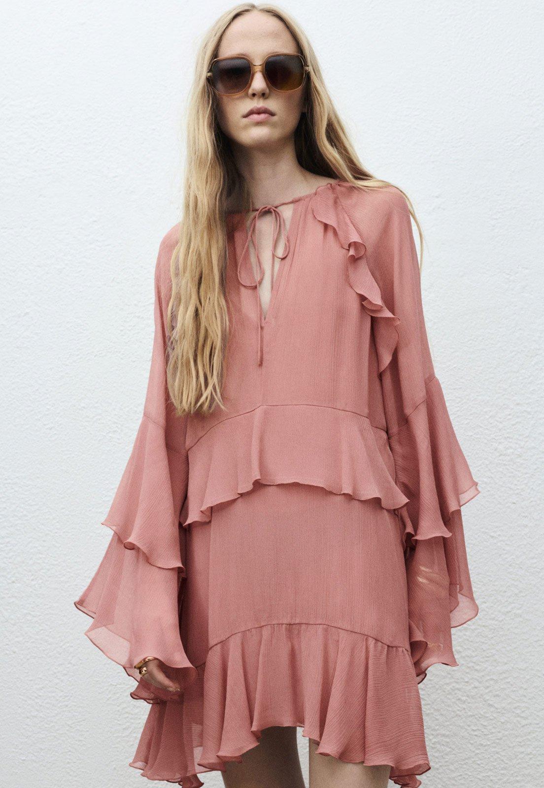 Vestido Feminino Mango Bowie Rosa