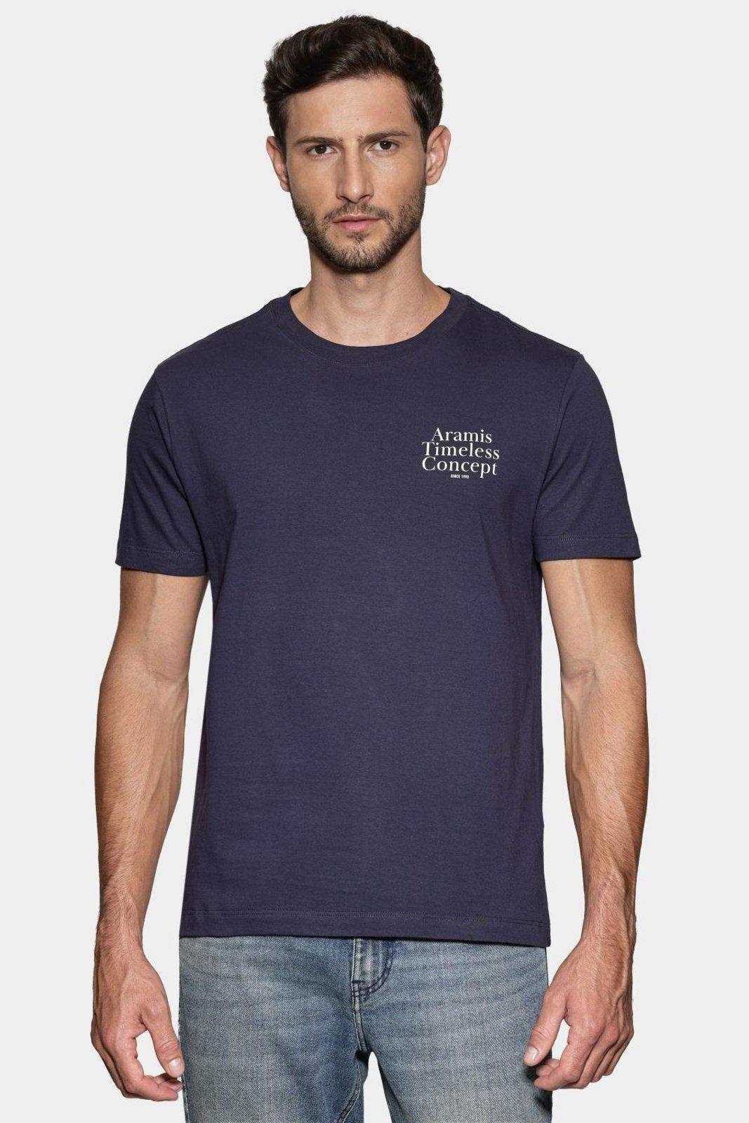 Camiseta Aramis Manga Curta Estampada Timeless Concept Navy
