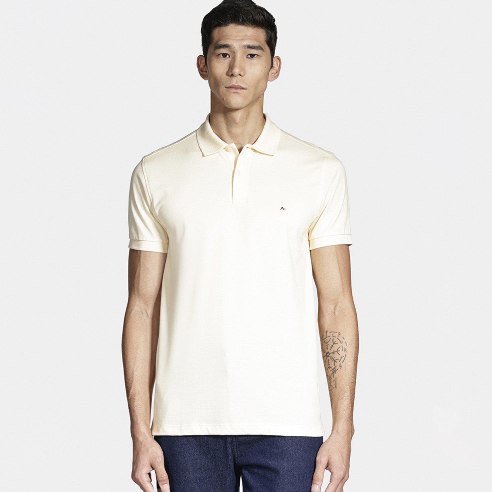 Camisa Polo Aramis Basic Piquet Ou25 Amarelo Masculino