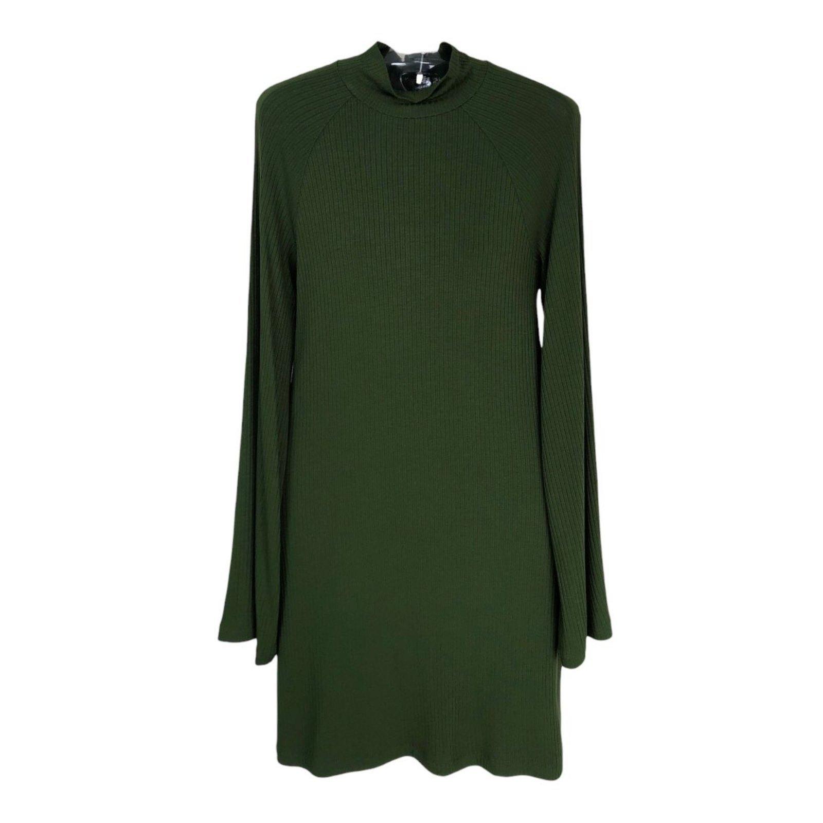 Vestido Canelado Colcci Verde