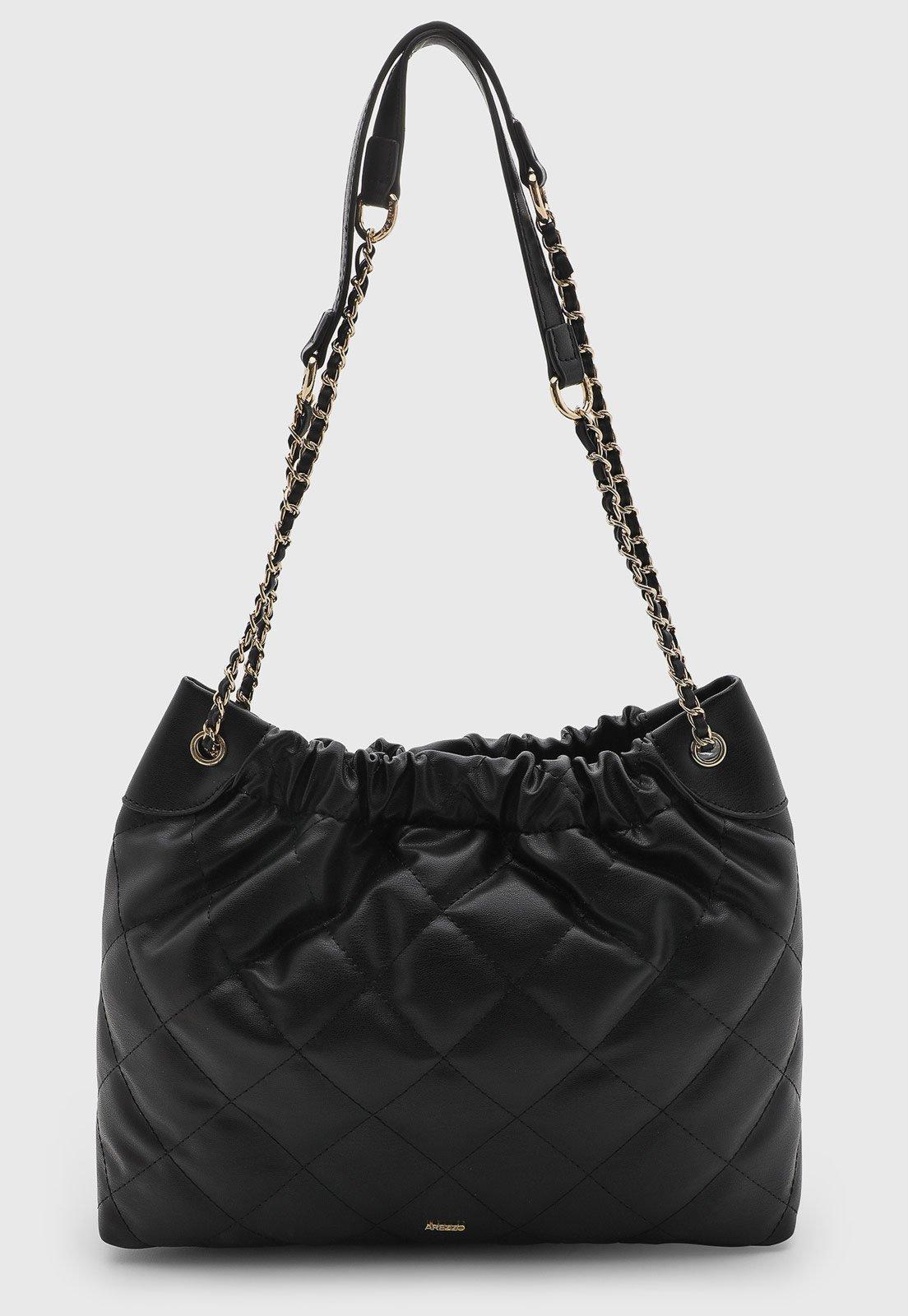 Bolsa Feminina Arezzo Matelassê Preta