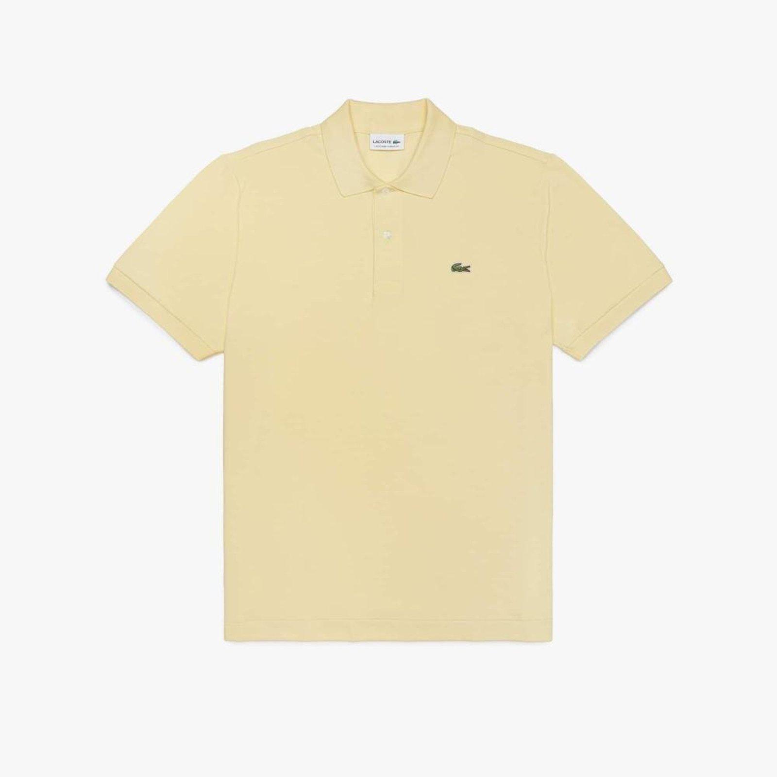 Camisa Polo L.12.12 Light Piqué Ajuste Clássico Amarelo