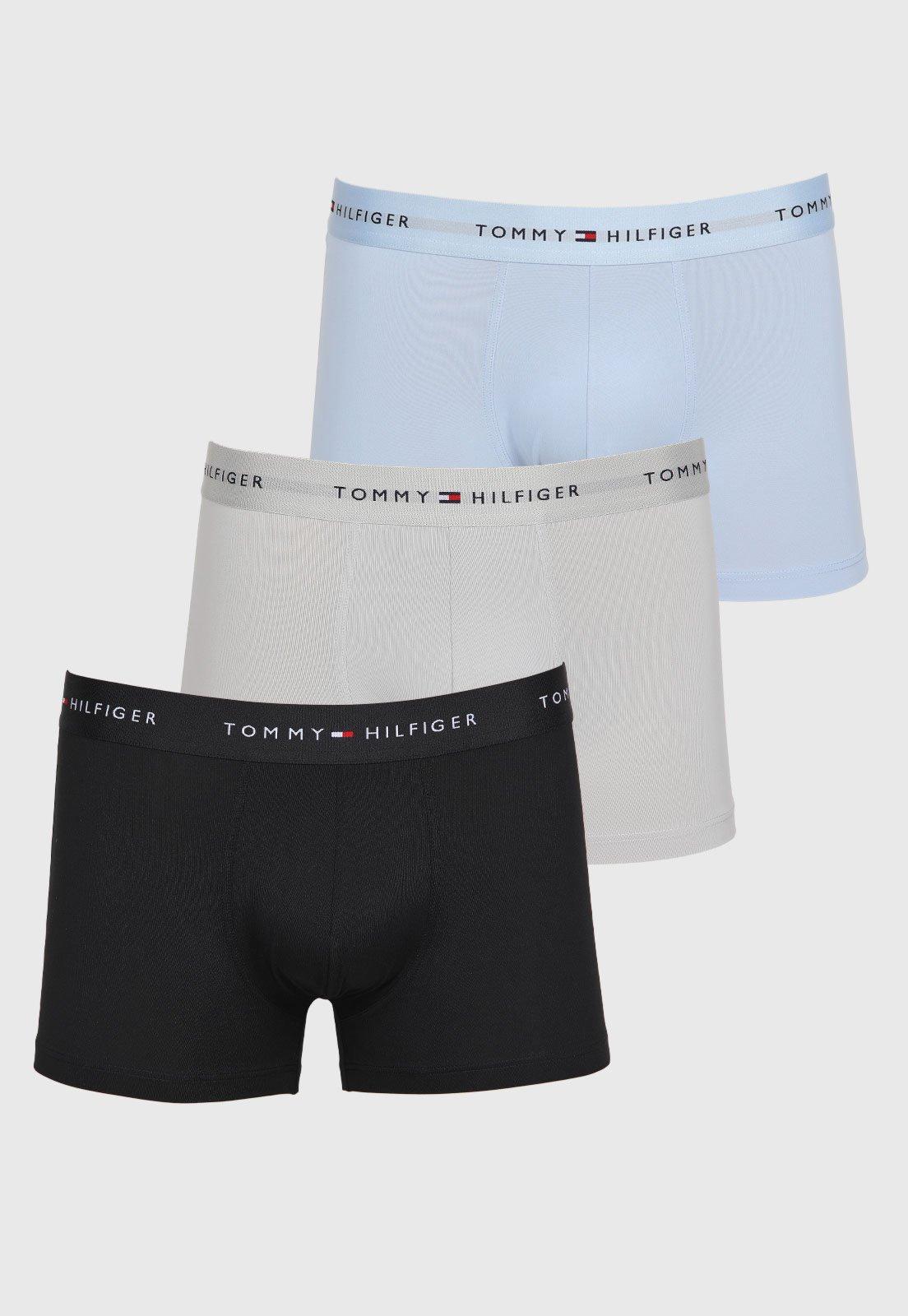 Kit 3 Cuecas Trunk Masculina Tommy Hilfiger Preta