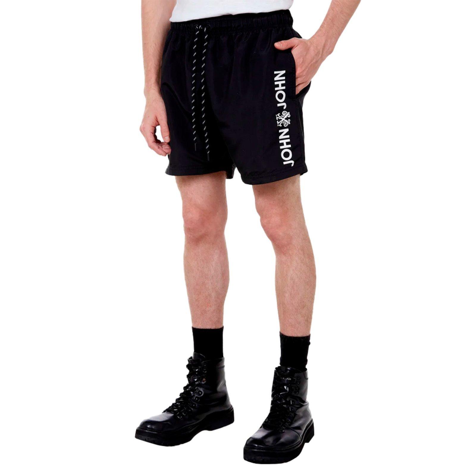 Short John John Galm Rock In24 Preto Masculino