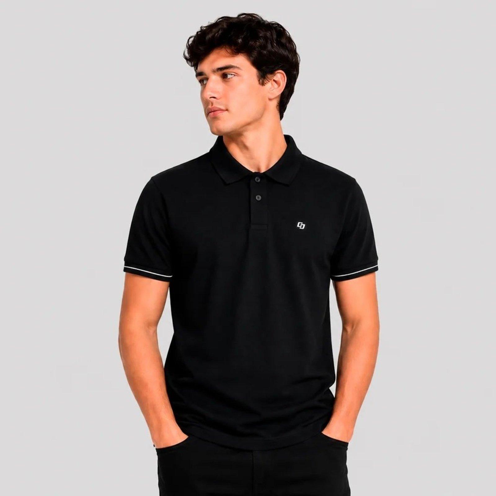 Camisa Polo Colcci Piquet Iconic In26 Preto Masculino