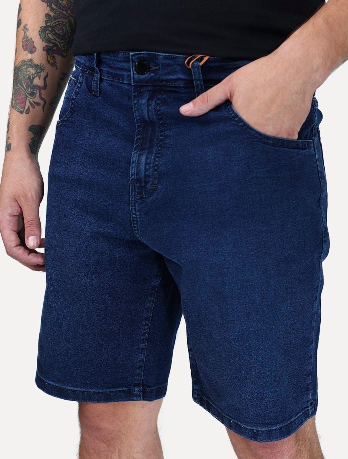 Bermuda John John Jeans Masculina Regular Chelsea Azul Escuro