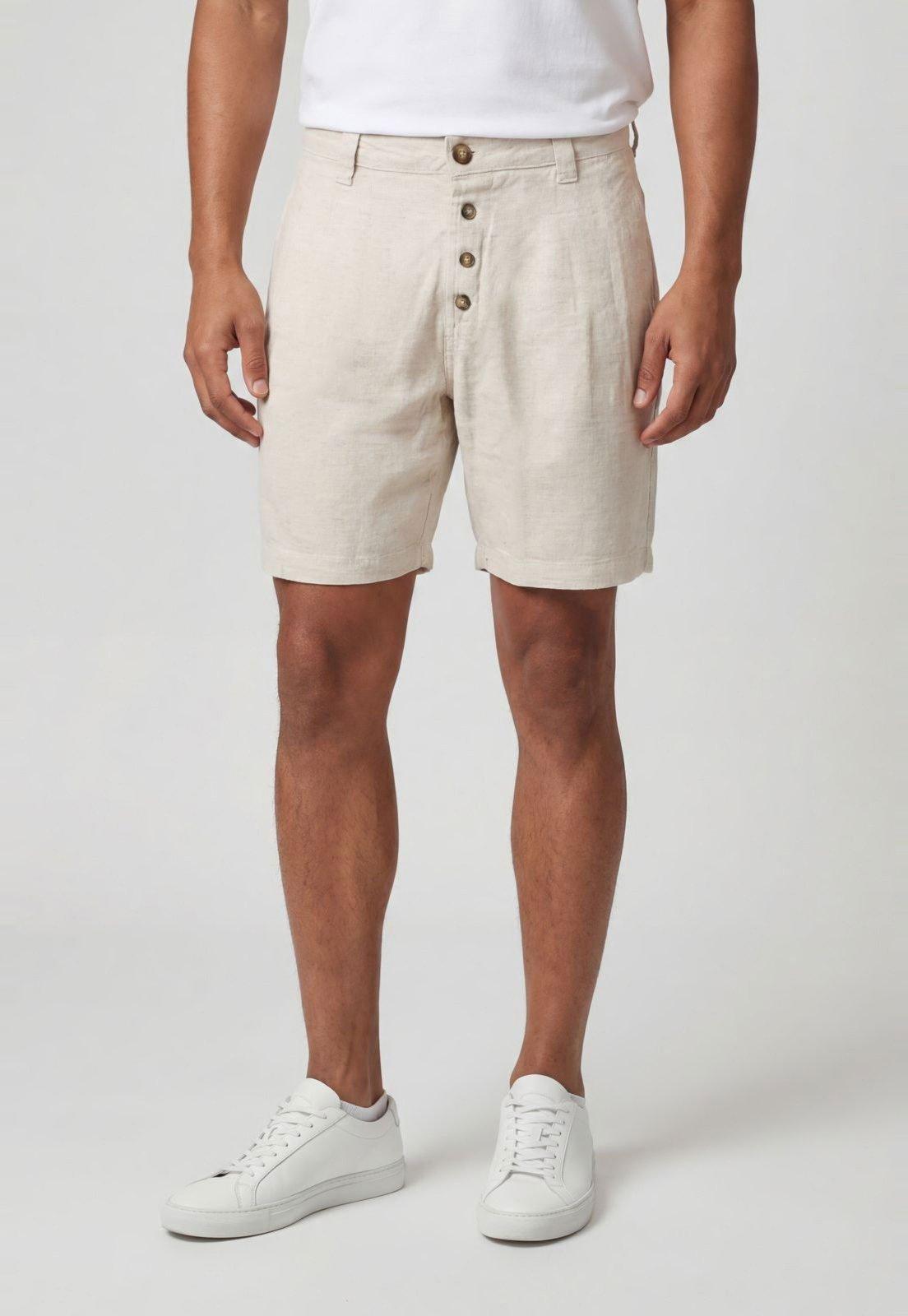 Shorts Masculino Colcci Texturizado Bege