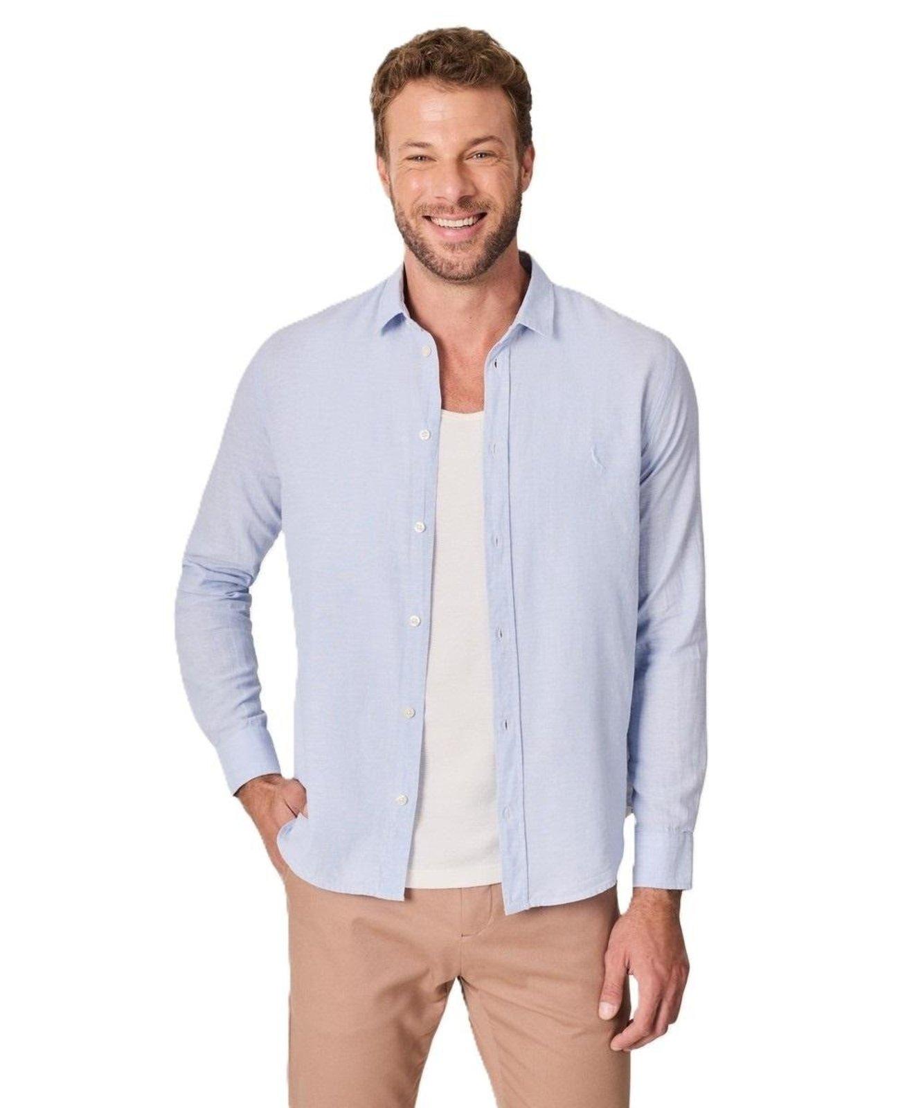 Camisa Manga Longa Linho Pienza Reserva CUSTOMIZADO 52 P