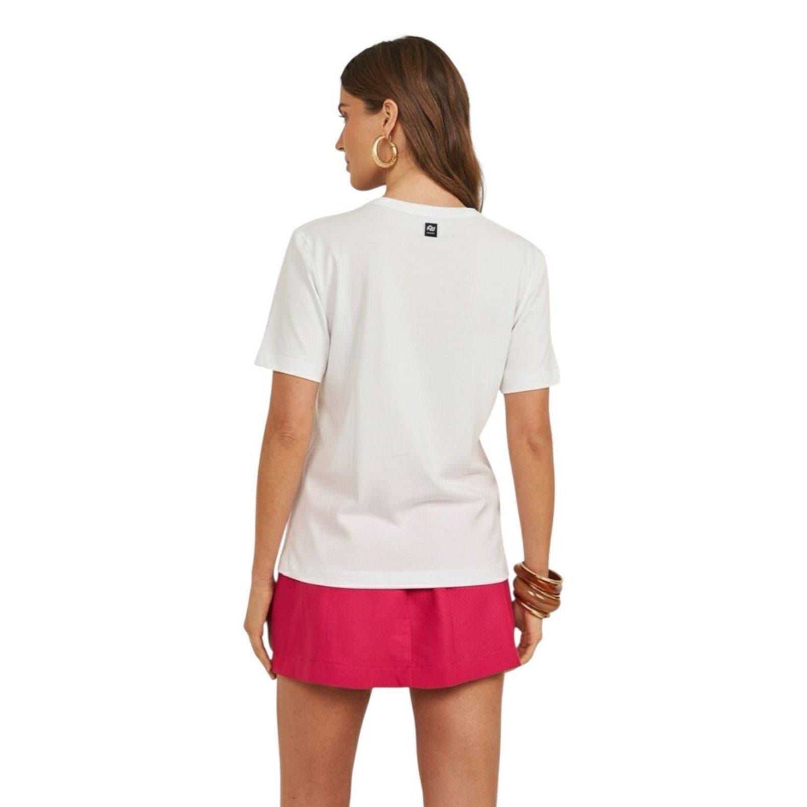 Camiseta Manga Curta Com Estampa Colcci Off Shell