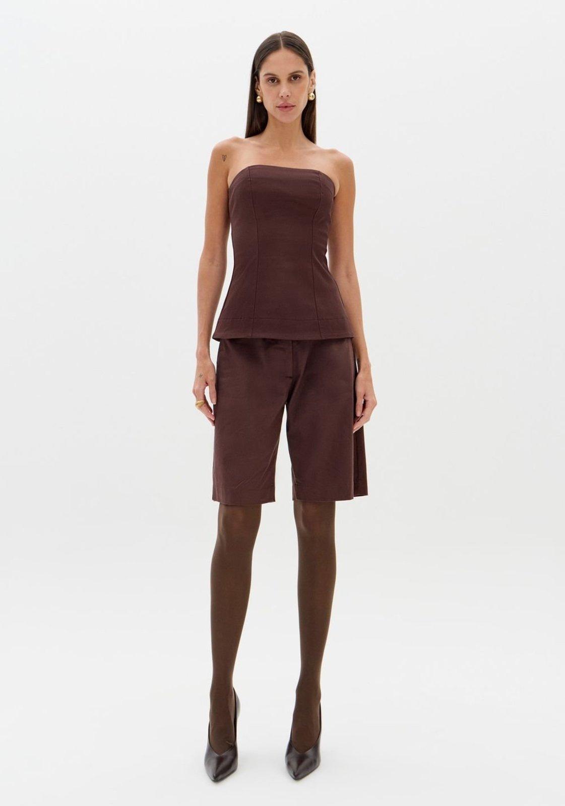 Blusa Alongada Sem Alças Lança Perfume