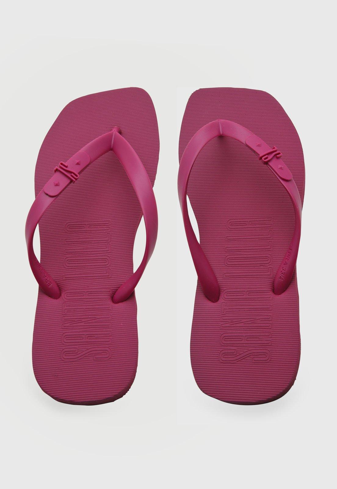 Chinelo Feminino Santa Lolla Minimalista Roxo