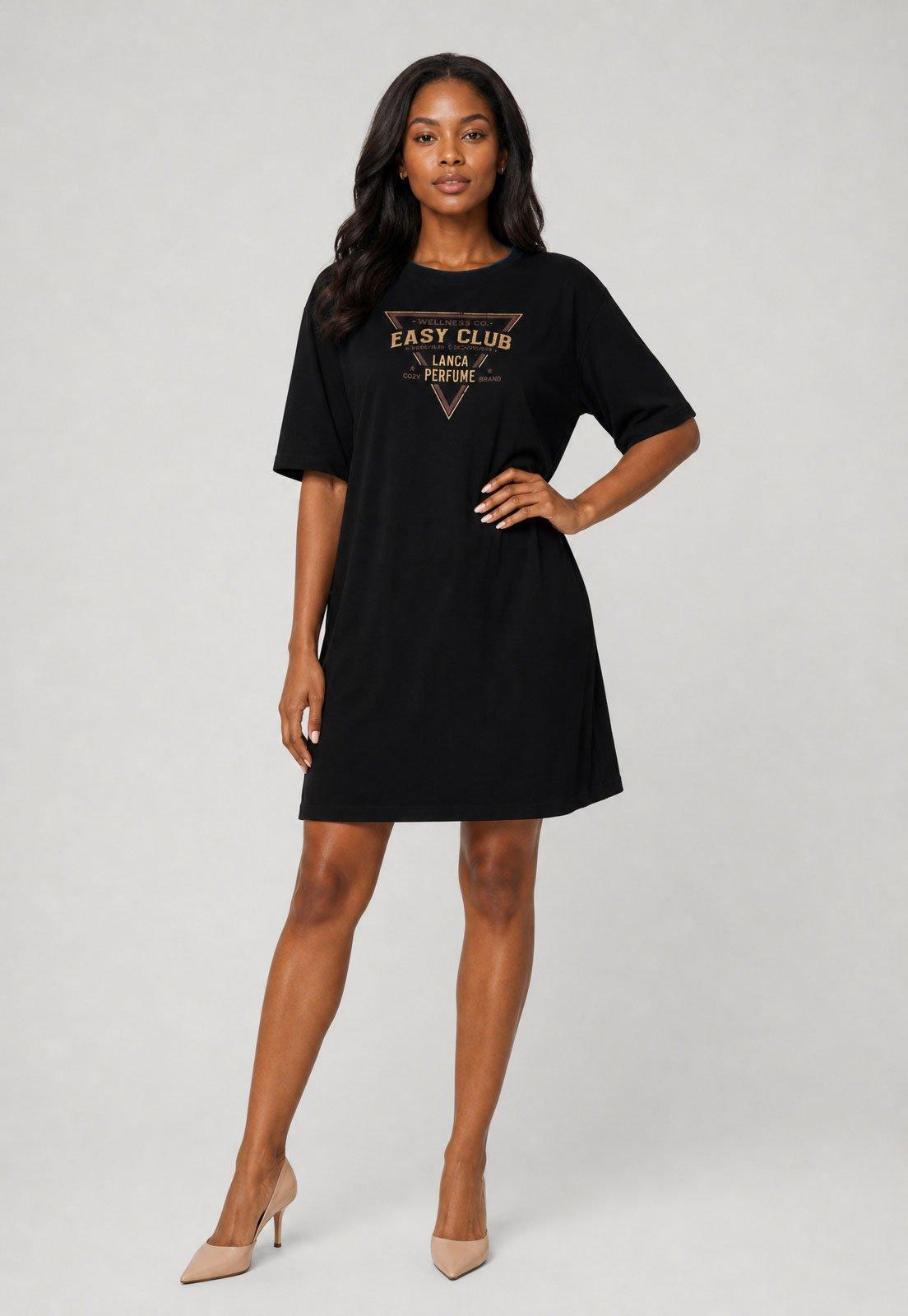 Vestido Feminino Lança Perfume Curto Preto