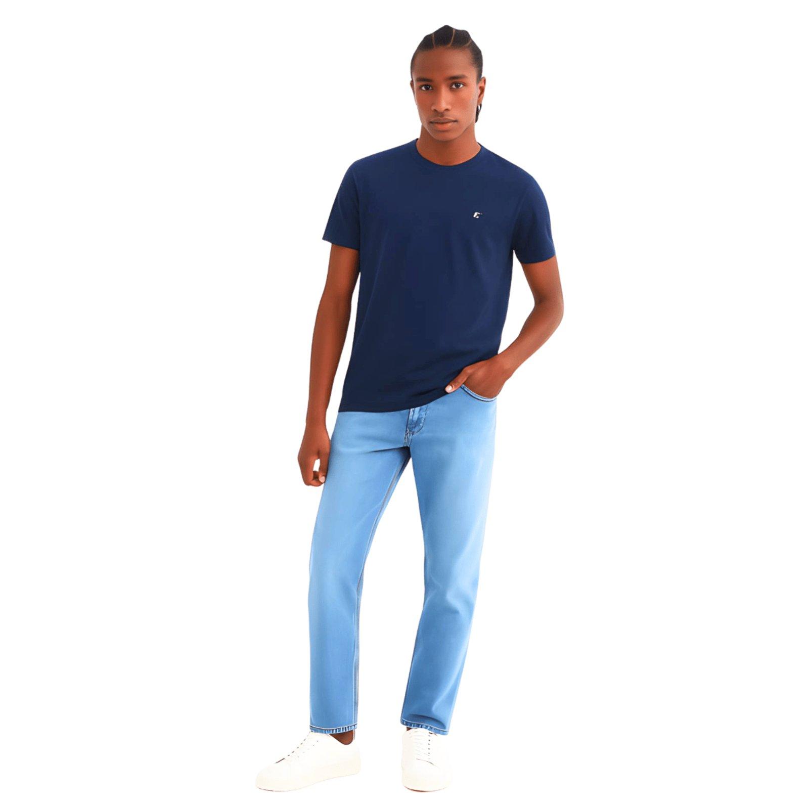 Camiseta Masculina Regular Logo C Color Colcci