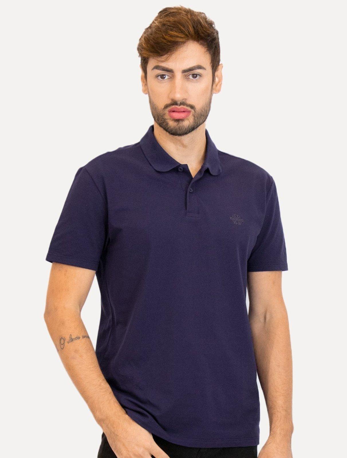 Polo John John Masculina Light Transfer Azul