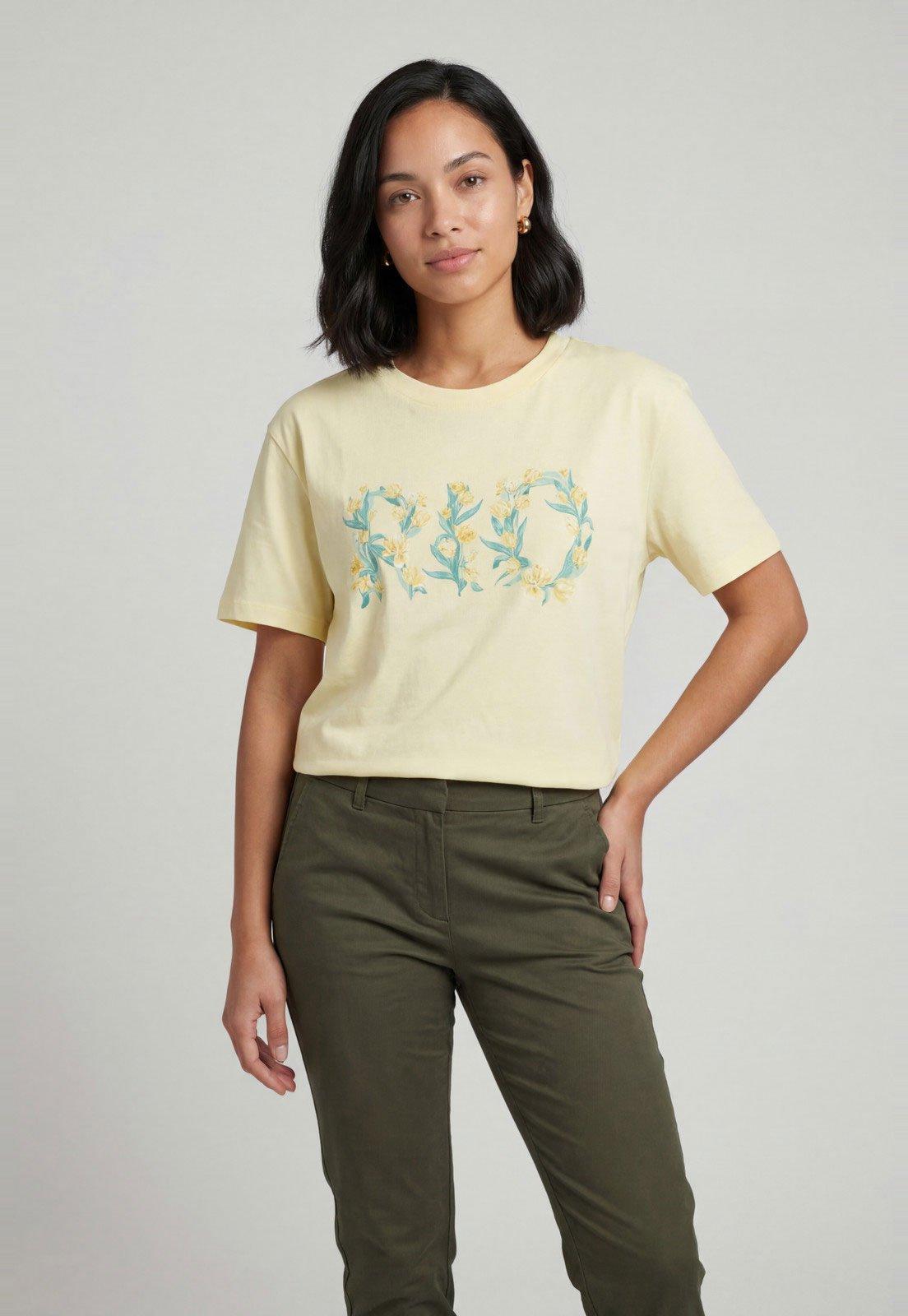 Camiseta Feminina FARM Estampa Floral Amarela