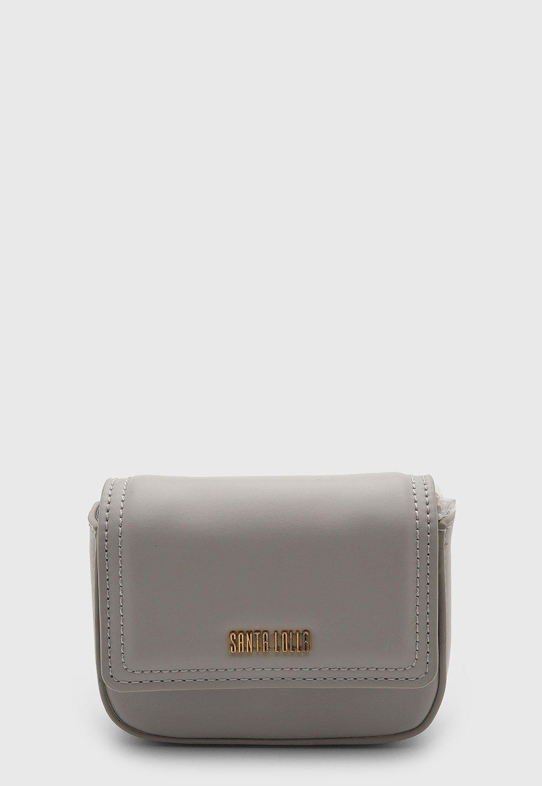 Bolsa Feminina Santa Lolla Compacta Cinza