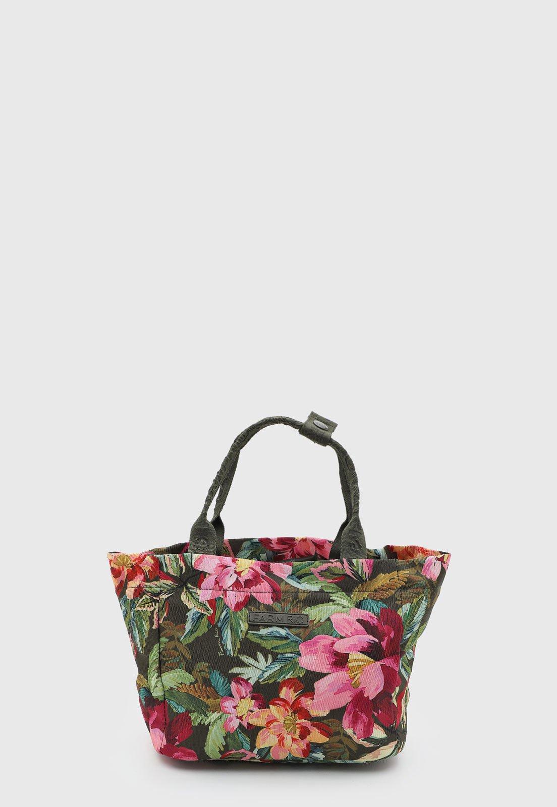 Bolsa FARM Estampa Floral Verde