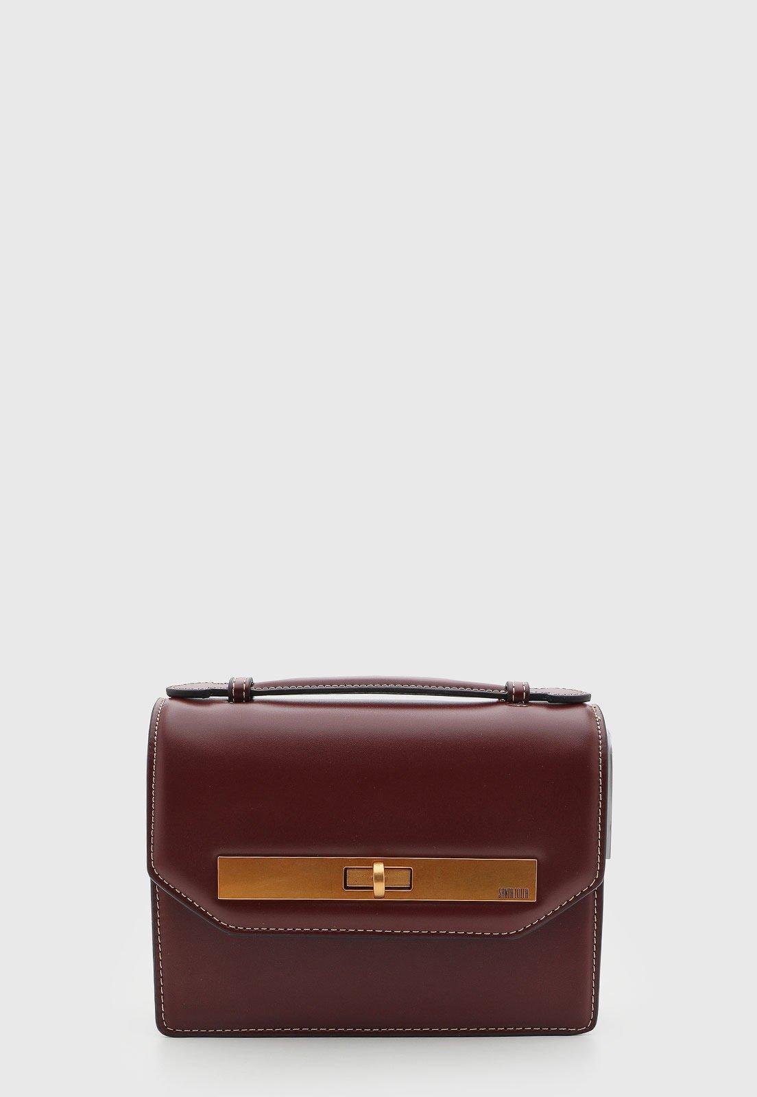 Bolsa Feminina Santa Lolla Média Poliuretano Vinho