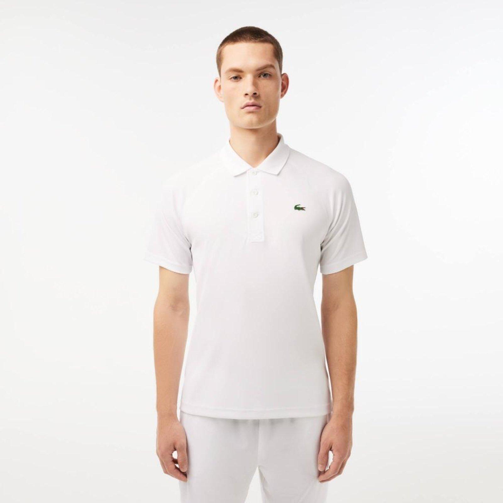 Lacoste Polo Masculina Sport Em Tecido Respirável Branco