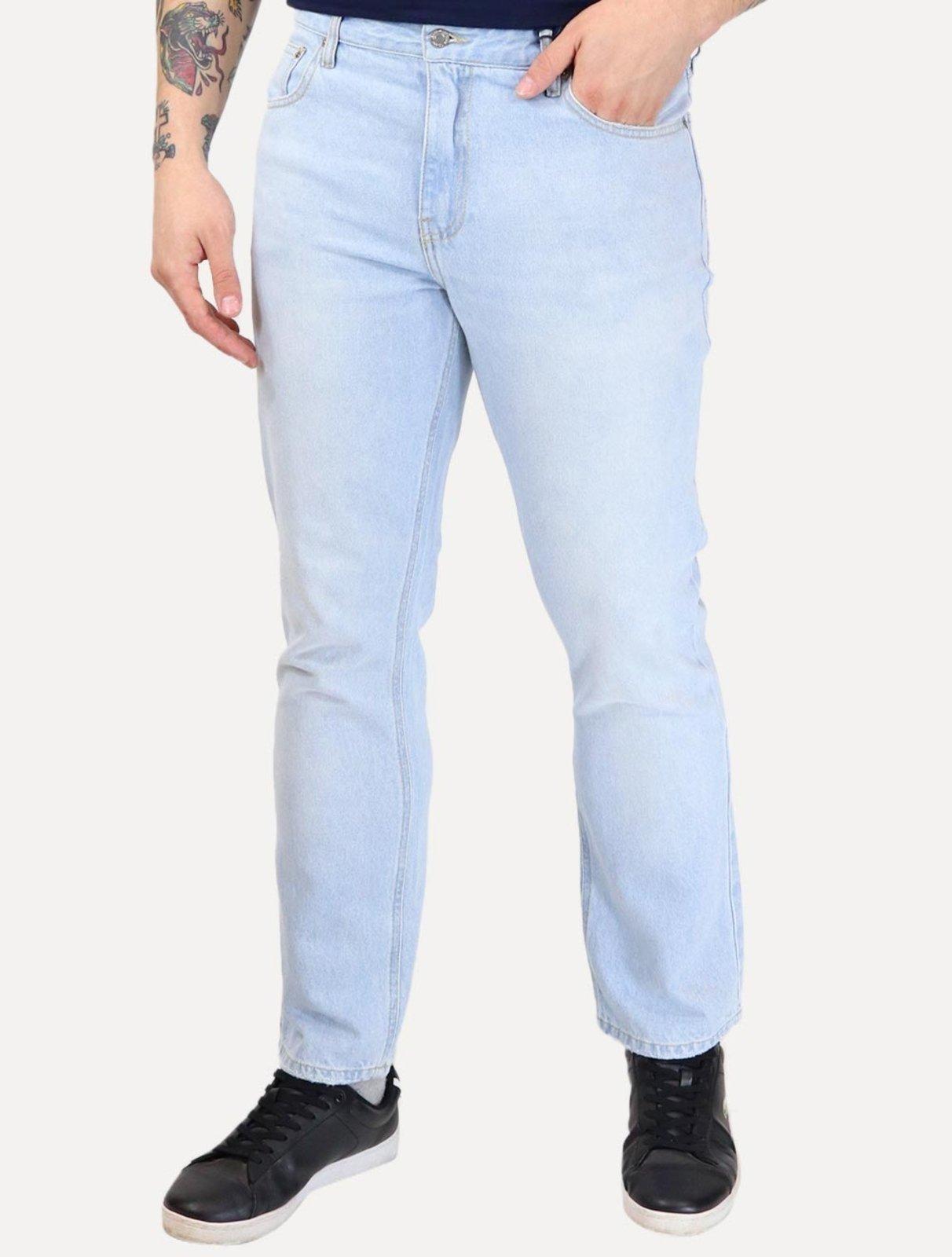 Calça Tommy Jeans Masculina Regular Straight Relaxed Ryan Azul Claro