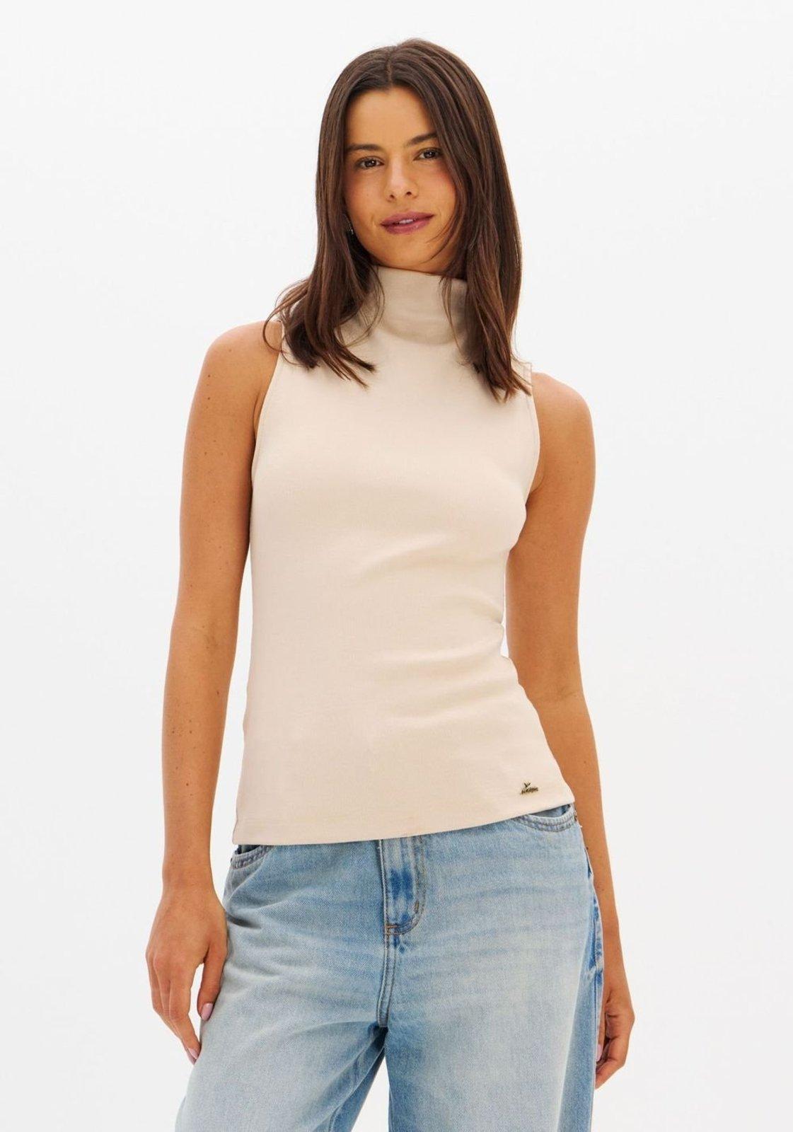Blusa Sem Manga Gola Alta Lança Perfume