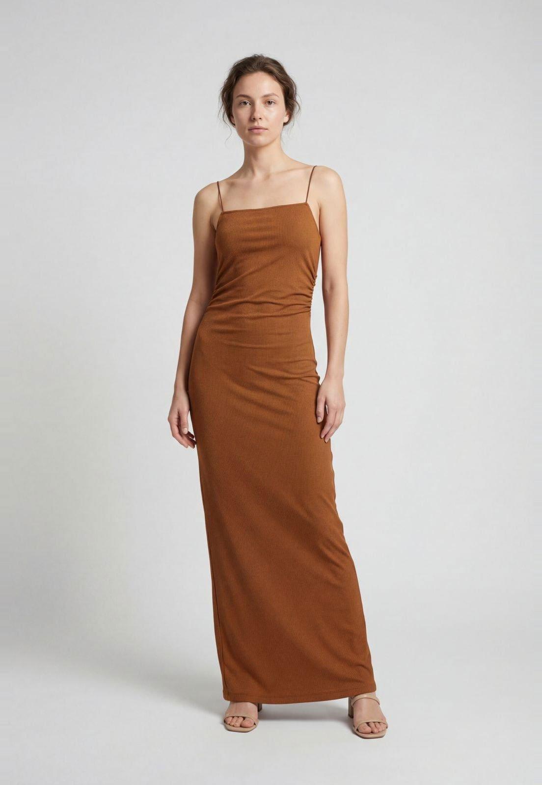 Vestido Feminino Colcci Canelado Caramelo