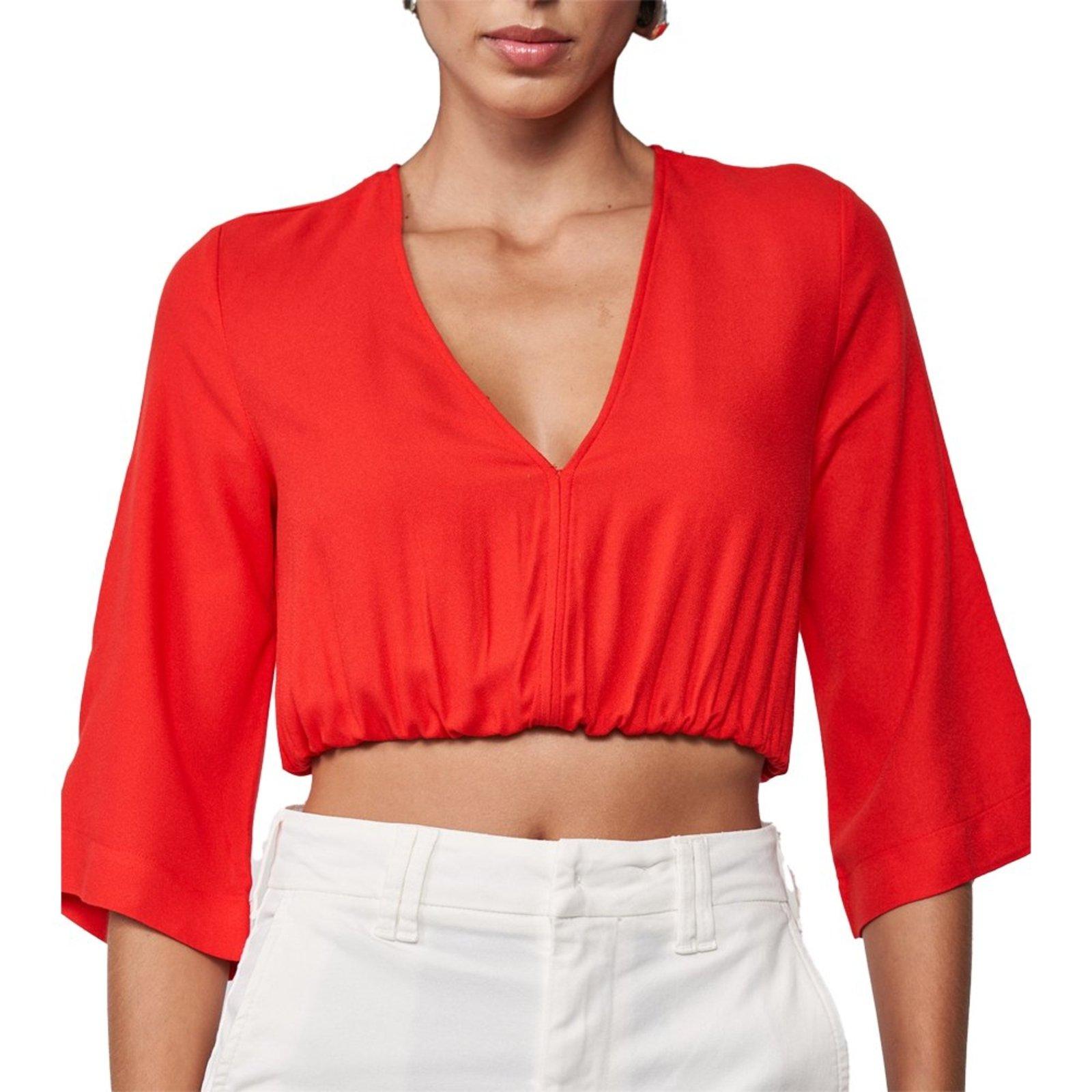 Blusa Colcci Decote Pr25 Vermelho Life Feminino