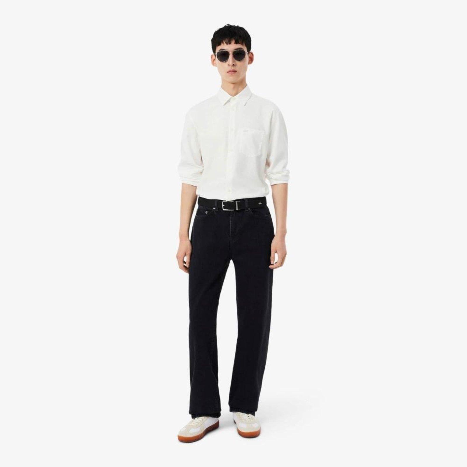Calça jeans Indigo de corte reto com 5 bolsos Preto - 46 Preto