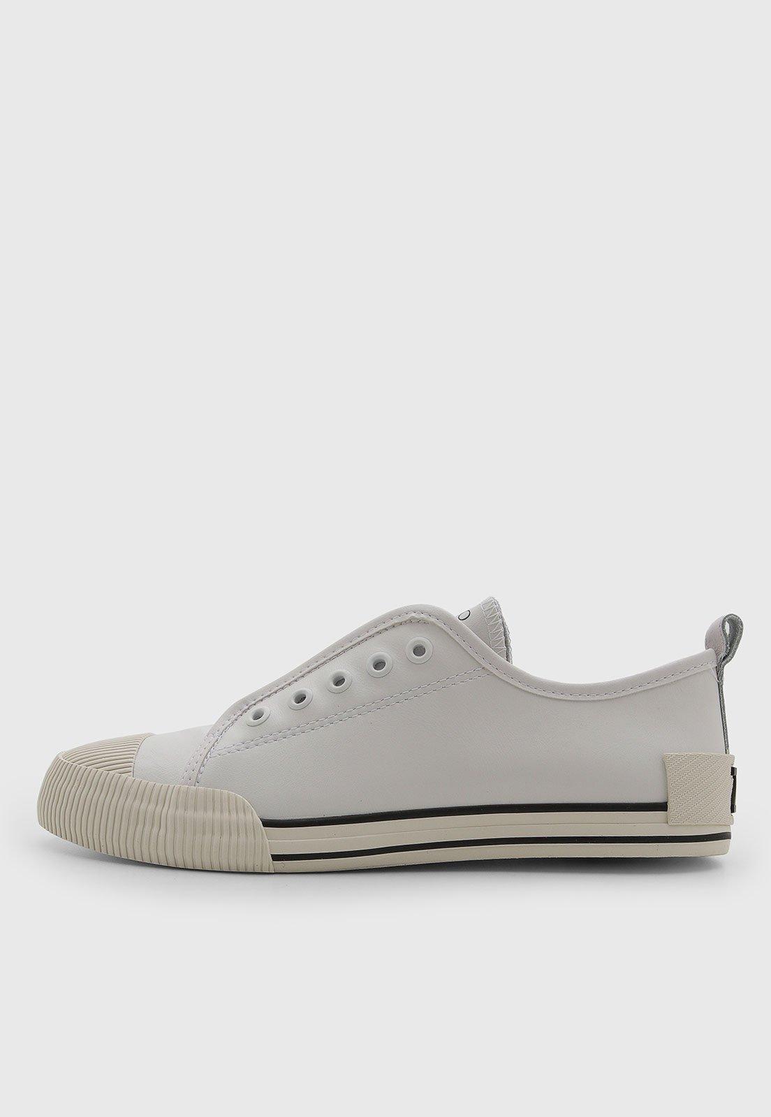 Tênis Feminino Arezzo Cano Baixo Branco
