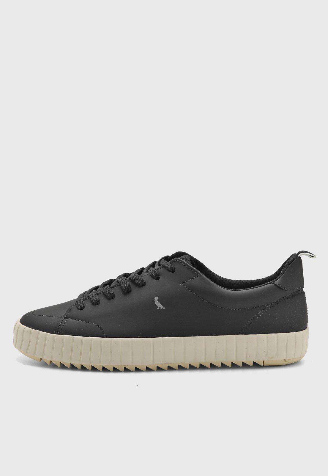 Tênis Masculino Reserva Cano Baixo Preto